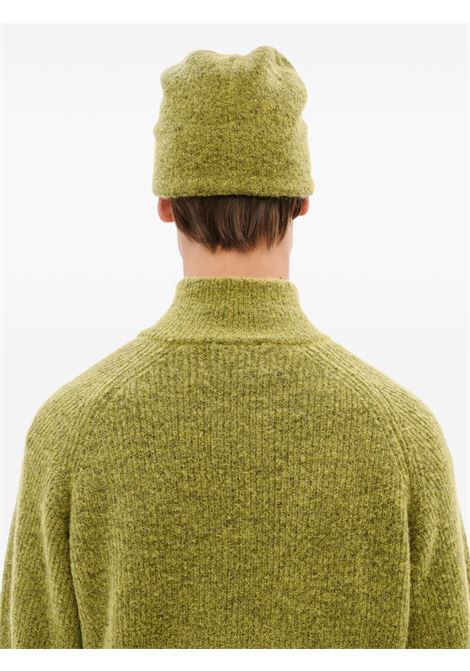 mascot mohair mixed knit beanie man yellow HIKING PATROL | AW25303YELLOW